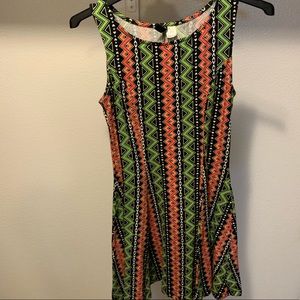 Divided mini skater dress ♠️